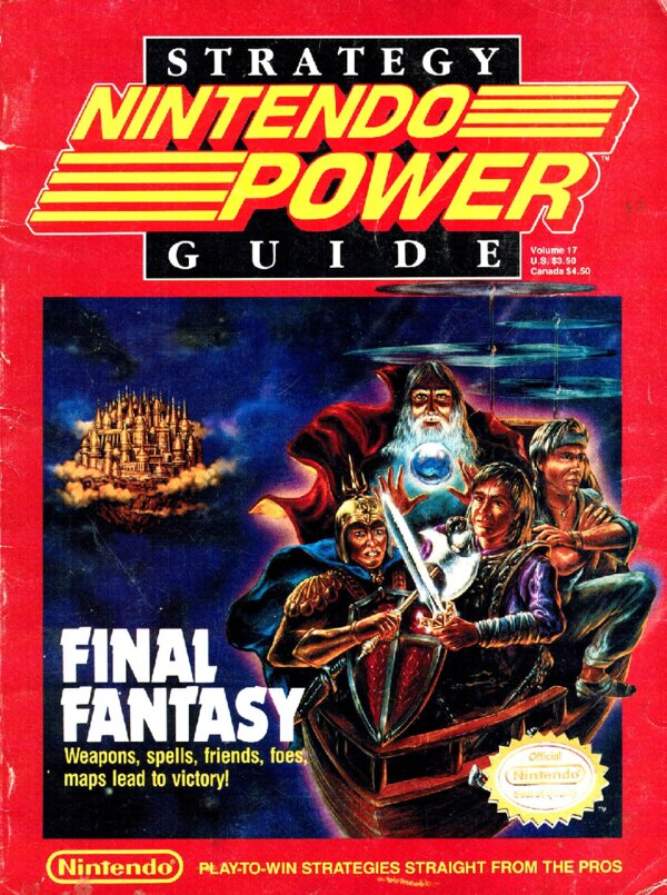 Nintendo Power Issue 017 (Final Fantasy Strategy Guide 1990) cover